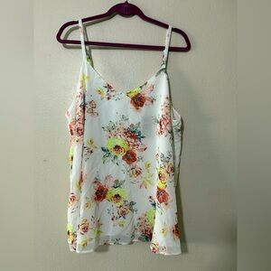 Torrid Floral Camisole with Spaghetti Straps